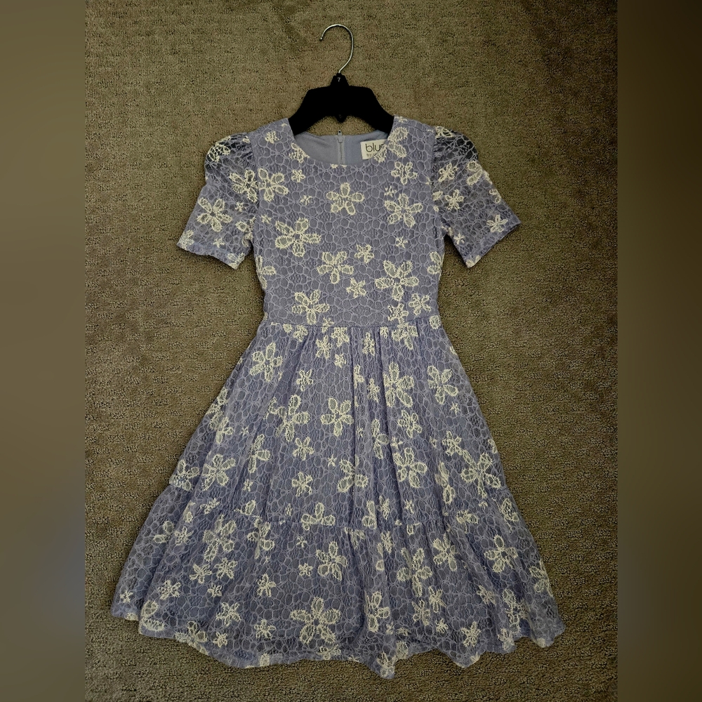 Blush by Us Angels Blue Lace Dress